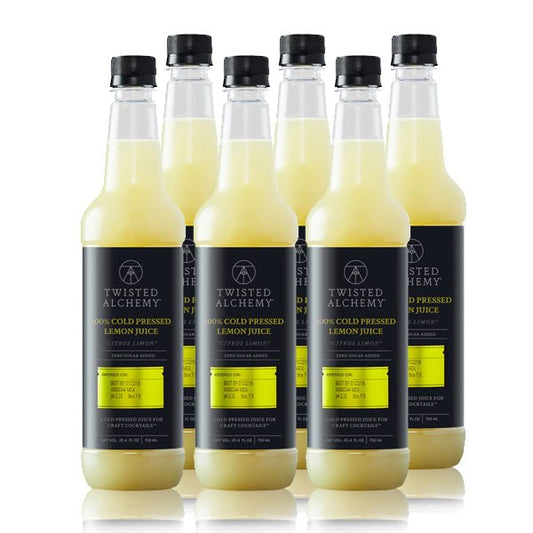 6 BOTTLES - 100% EUREKA LEMON JUICE FRESH COLD PRESSED - Twisted Alchemy