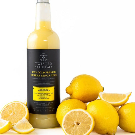 6 BOTTLES - 100% EUREKA LEMON JUICE FRESH COLD PRESSED - Twisted Alchemy