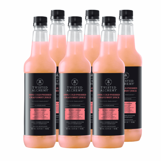 6 BOTTLES - 100% GRAPEFRUIT JUICE FRESH COLD PRESSED - Twisted Alchemy