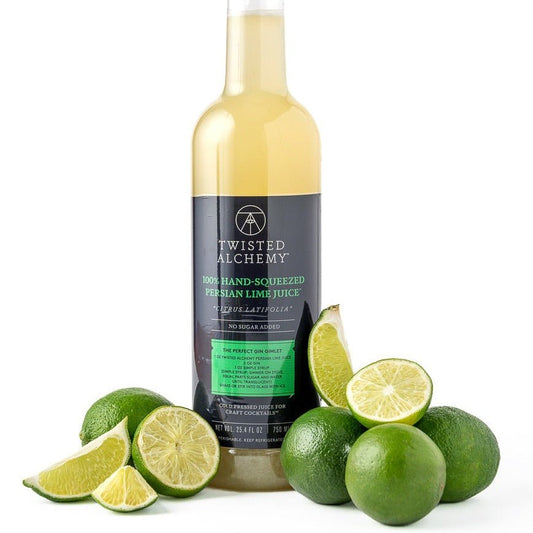 6 BOTTLES - 100% HAND SQUEEZED PERSIAN LIME JUICE FRESH COLD PRESSED - Twisted Alchemy