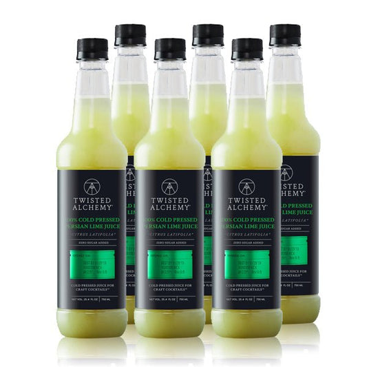 6 BOTTLES - 100% HAND SQUEEZED PERSIAN LIME JUICE FRESH COLD PRESSED - Twisted Alchemy