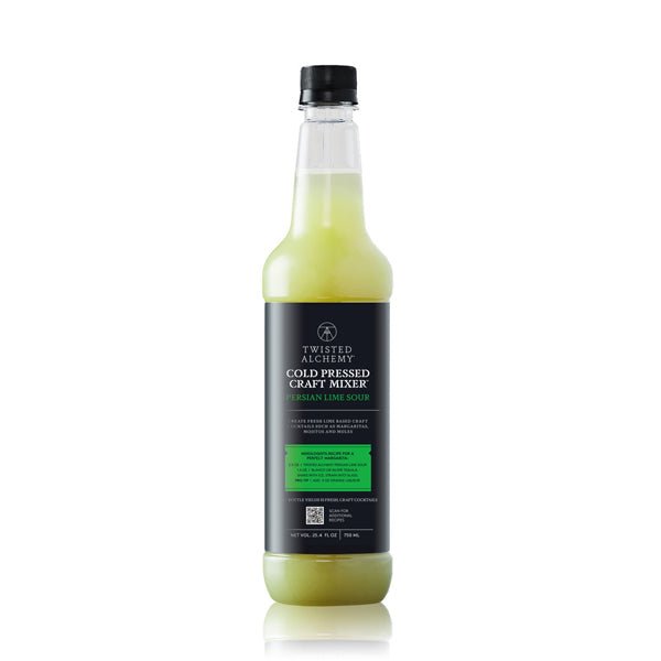 6 BOTTLES - LIME SOUR JUICE MIXER FRESH COLD PRESSED - Twisted Alchemy