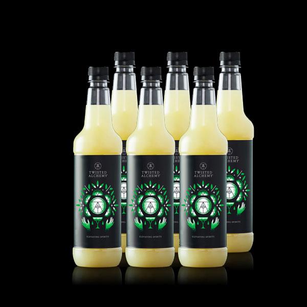 6 BOTTLES - LIME SOUR JUICE MIXER FRESH COLD PRESSED - Twisted Alchemy