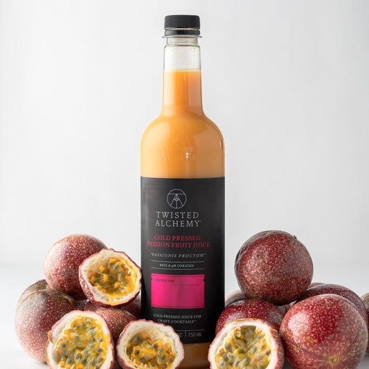 6 BOTTLES - PASSION FRUIT JUICE FRESH COLD PRESSED - Twisted Alchemy
