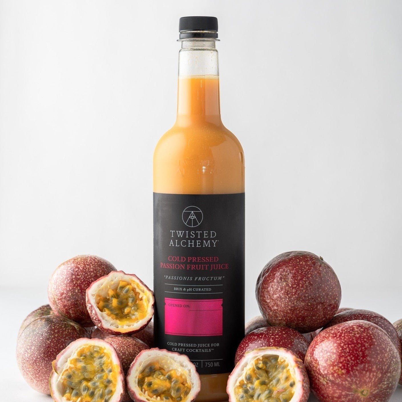 6 BOTTLES - PASSION FRUIT JUICE FRESH COLD PRESSED - Twisted Alchemy