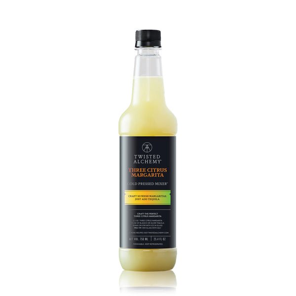 6 BOTTLES - THREE CITRUS MARGARITA JUICE MIXER FRESH COLD PRESSED - Twisted Alchemy