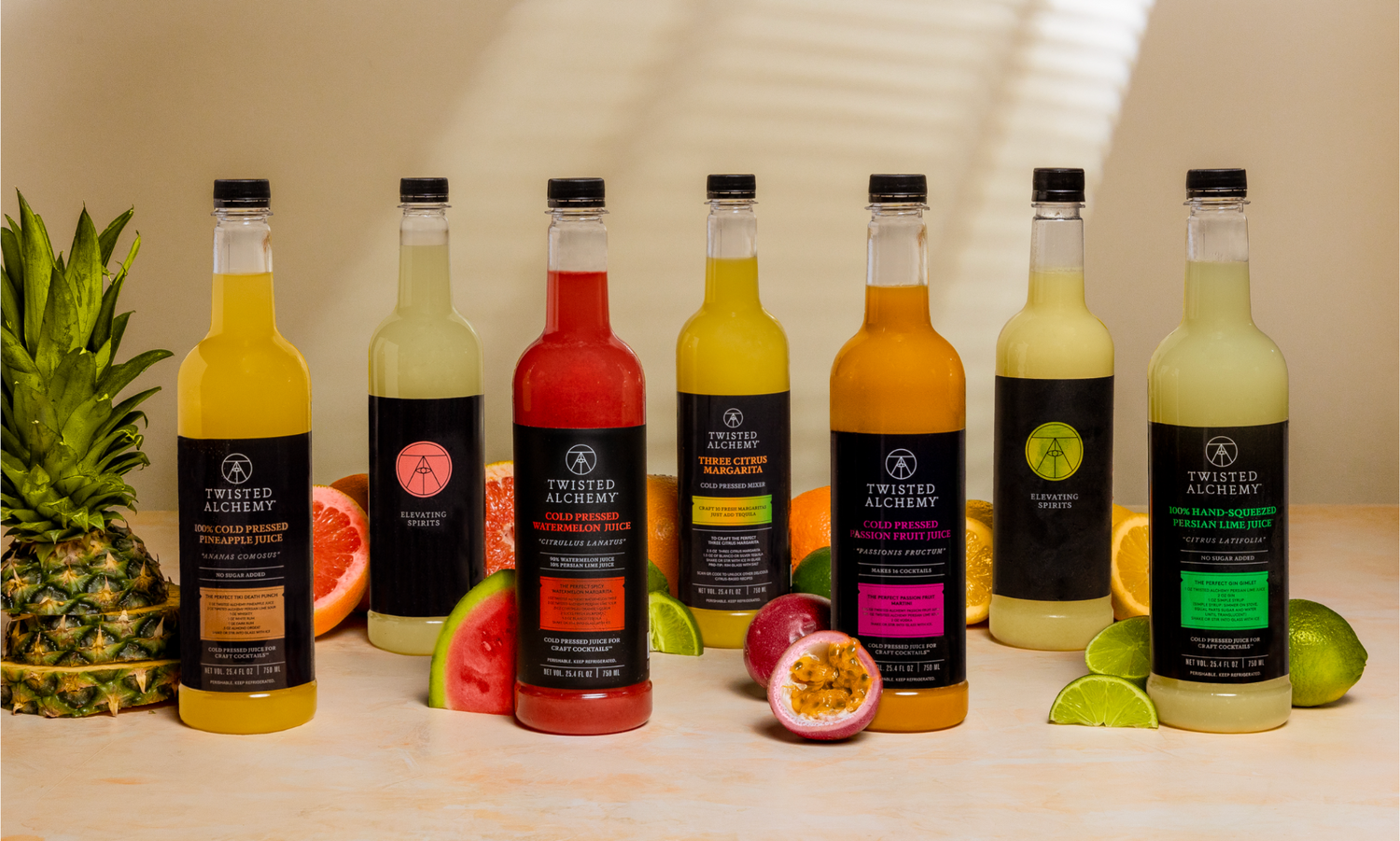 Twisted Alchemy 750mL bottle line up