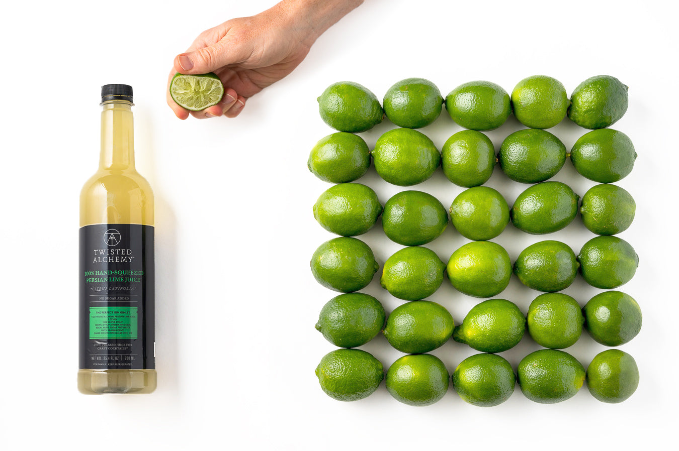 30 Limes In Every Bottle. That's All.