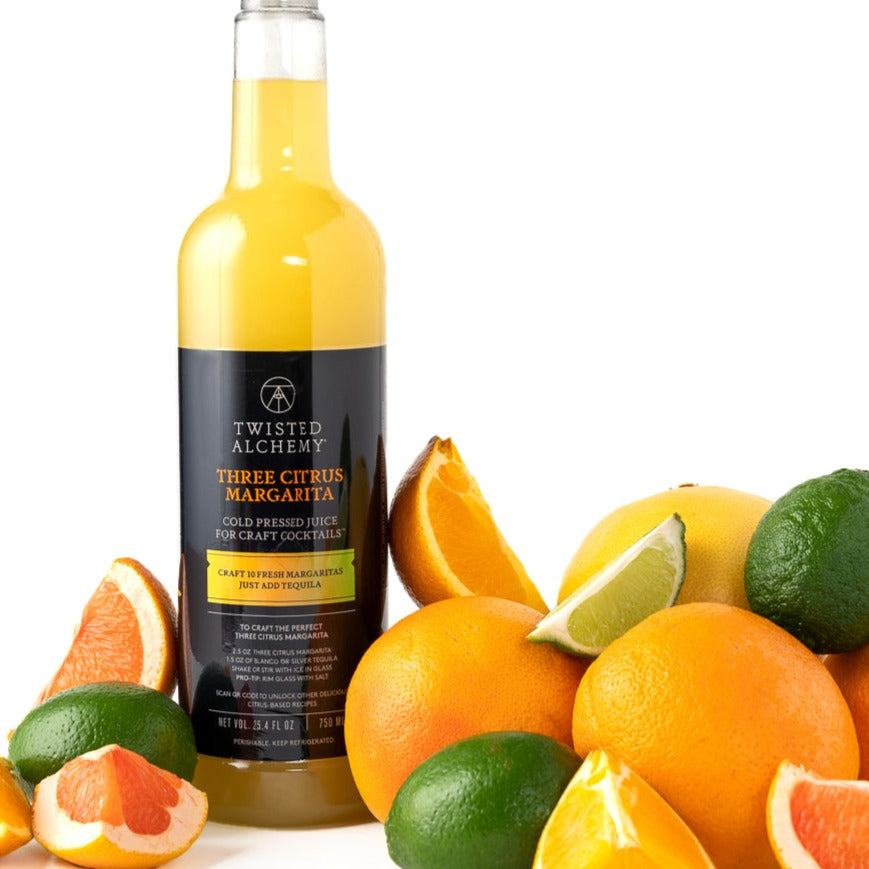 three citrus bottle