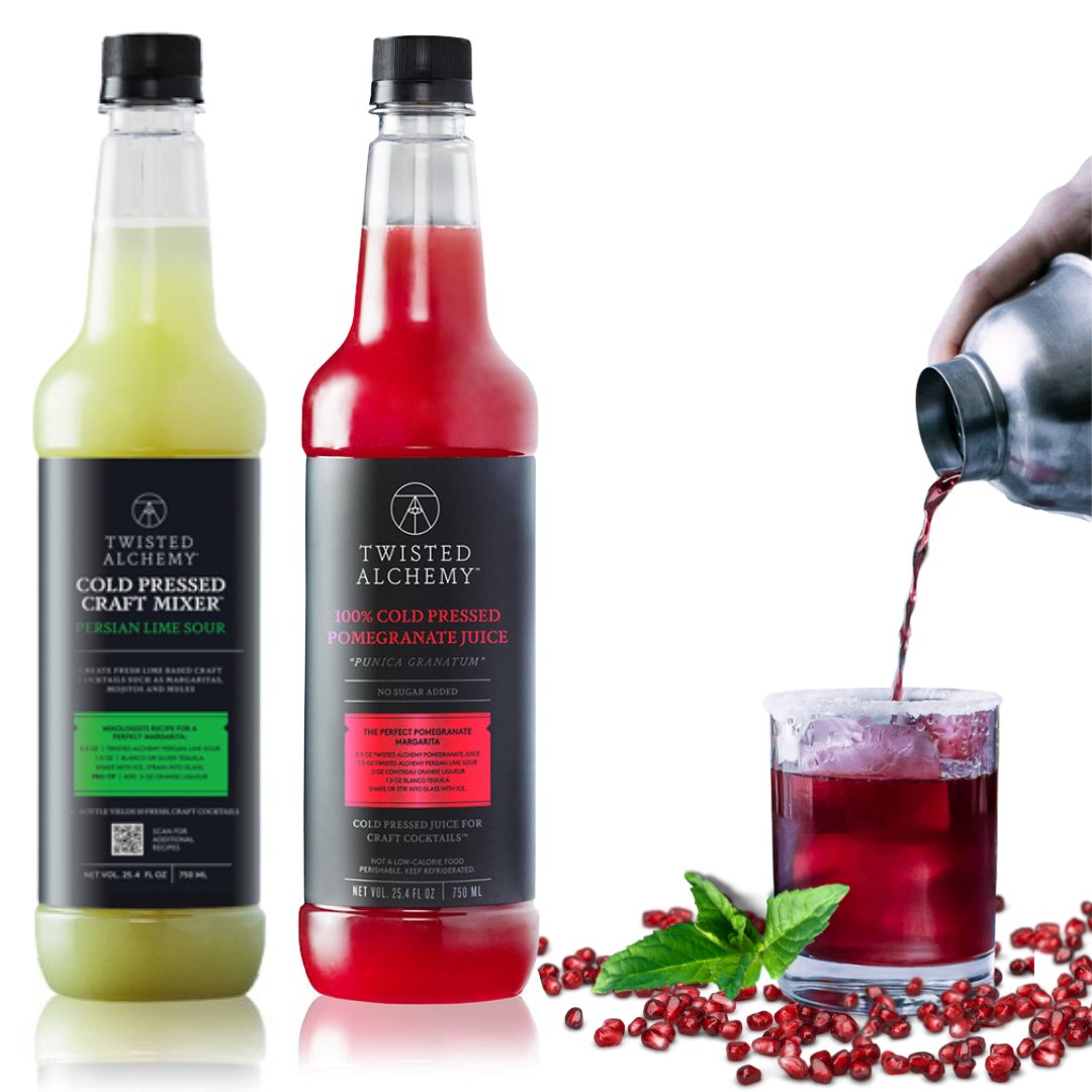 THE POMEGRANATE MARGARITA KIT - makes about 20 margaritas - Twisted Alchemy