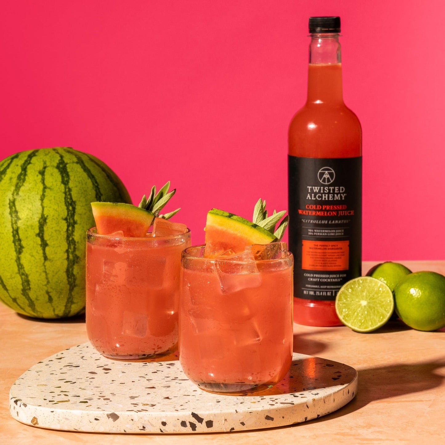 THE WATERMELON MARGARITA KIT - makes about 20 margaritas - Twisted Alchemy