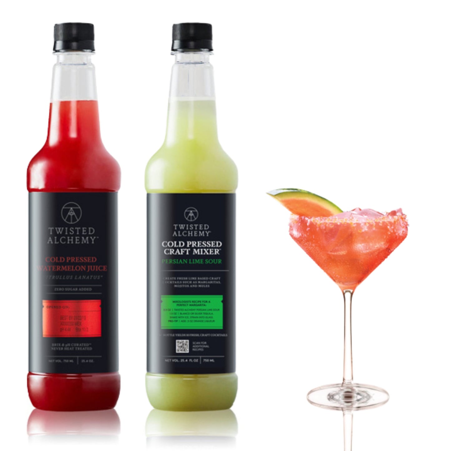 THE WATERMELON MARGARITA KIT - makes about 20 margaritas - Twisted Alchemy