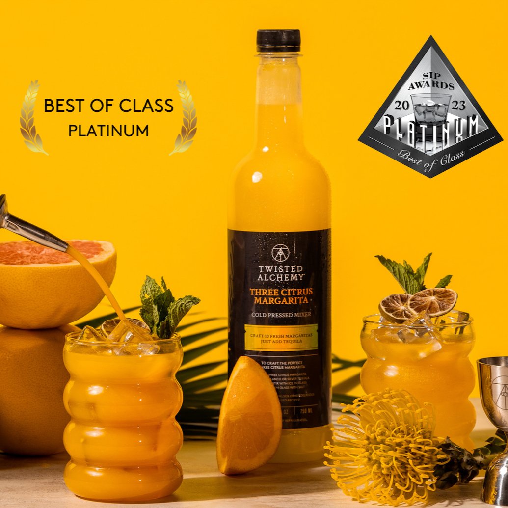 THREE CITRUS MARGARITA JUICE FRESH COLD PRESSED - Twisted Alchemy