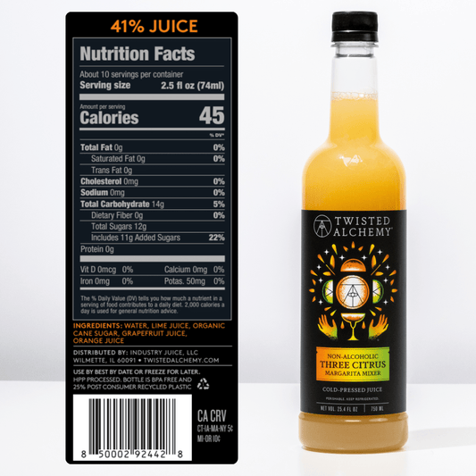 THREE CITRUS MARGARITA JUICE FRESH COLD PRESSED - Twisted Alchemy