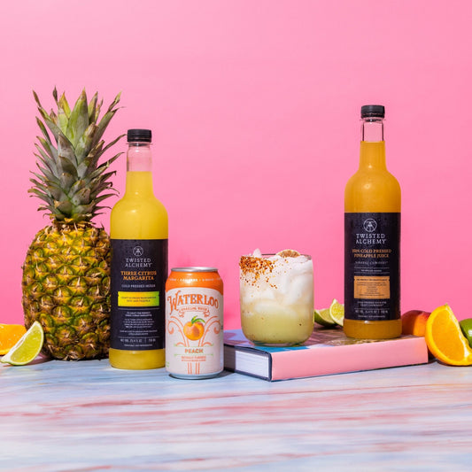 Hilary's Non-Alc Spicy Piña-Peach Margarita - Twisted Alchemy