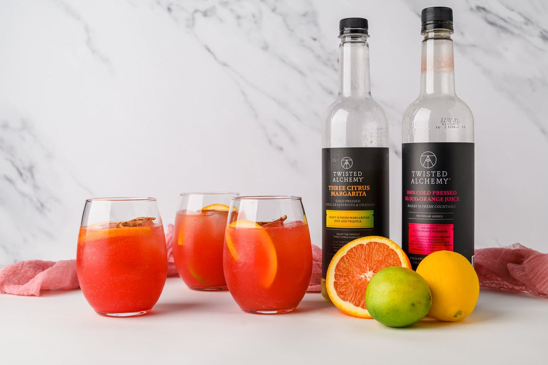 Non-Alc Blood Orange Sangria - Twisted Alchemy