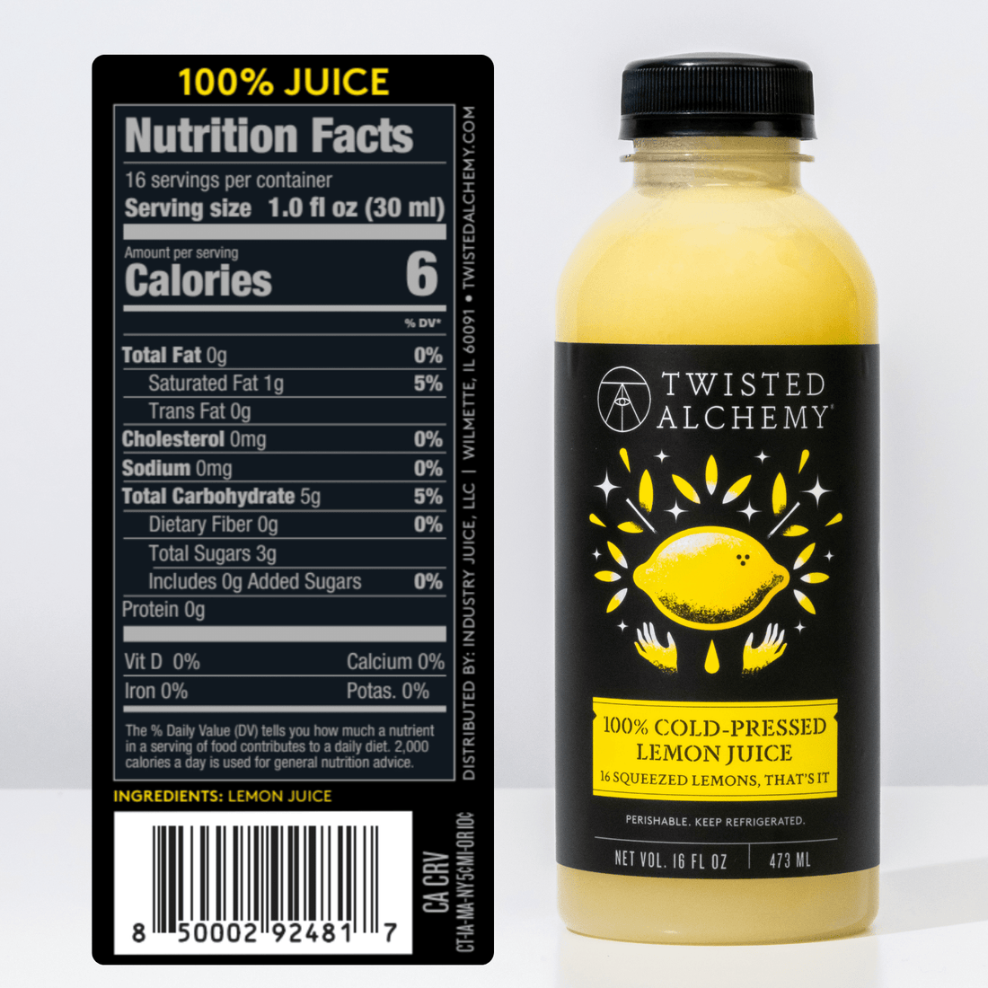 Whole30 Approved Lemon Juice | Premium Cold-Pressed Lemon Juice for Hospitality - Twisted Alchemy