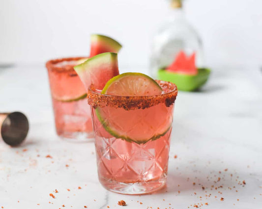 Zero-Proof Cucumber Watermelon Margarita - Twisted Alchemy