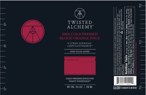 100% BLOOD ORANGE JUICE - Twisted Alchemy