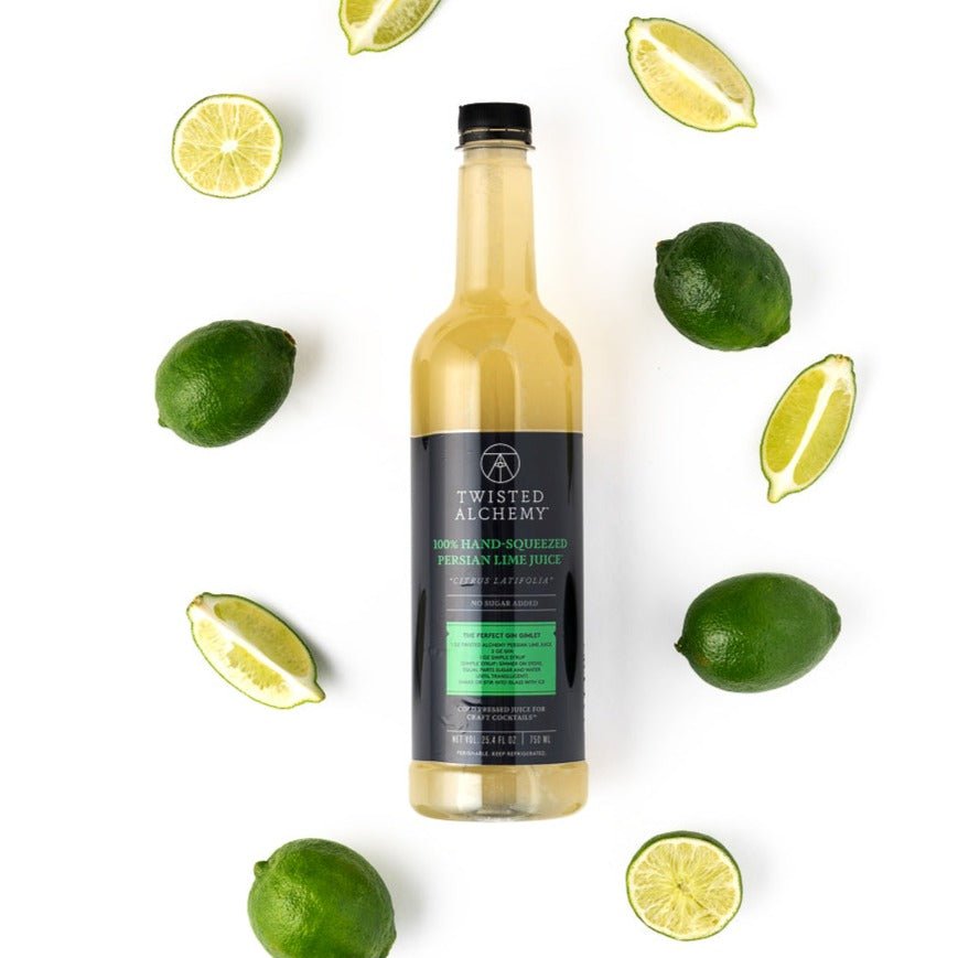 100% HAND - SQUEEZED PERSIAN LIME JUICE FRESH COLD PRESSED - Twisted Alchemy
