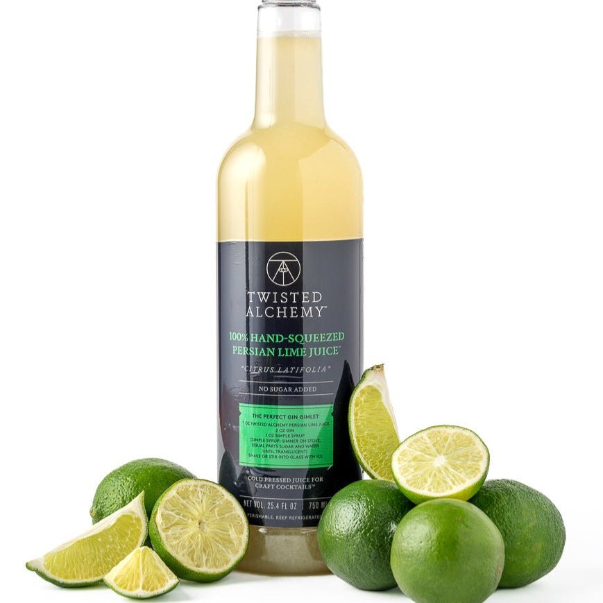 100% HAND - SQUEEZED PERSIAN LIME JUICE FRESH COLD PRESSED - Twisted Alchemy