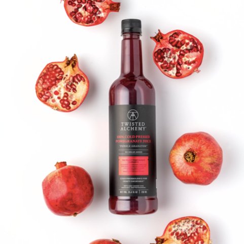 100% POMEGRANATE JUICE FRESH COLD PRESSED - Twisted Alchemy