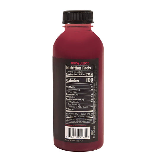 16oz 100% BLOOD ORANGE JUICE COLD PRESSED - Twisted Alchemy
