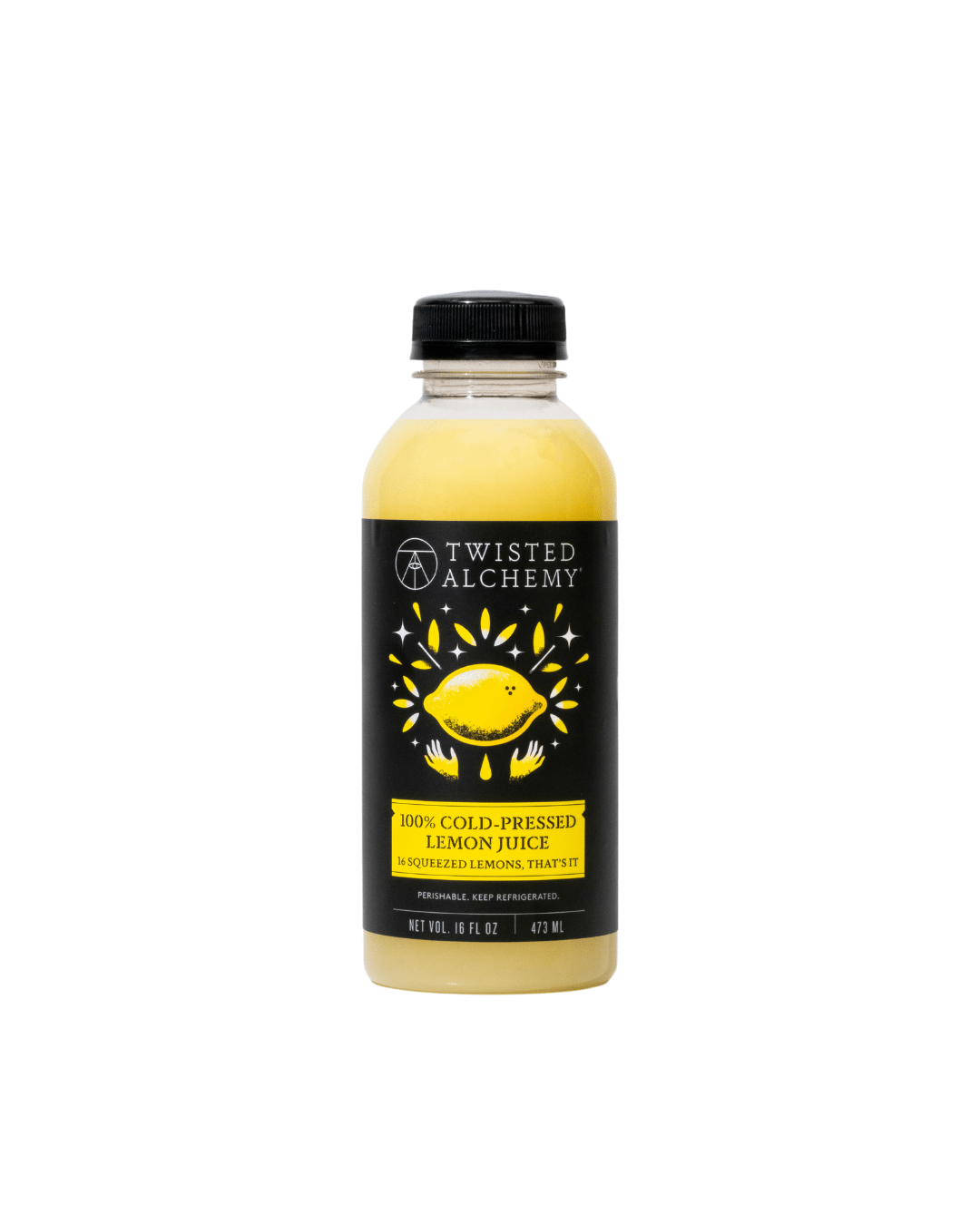 16oz 100% COLD PRESSED EUREKA LEMON JUICE - Twisted Alchemy