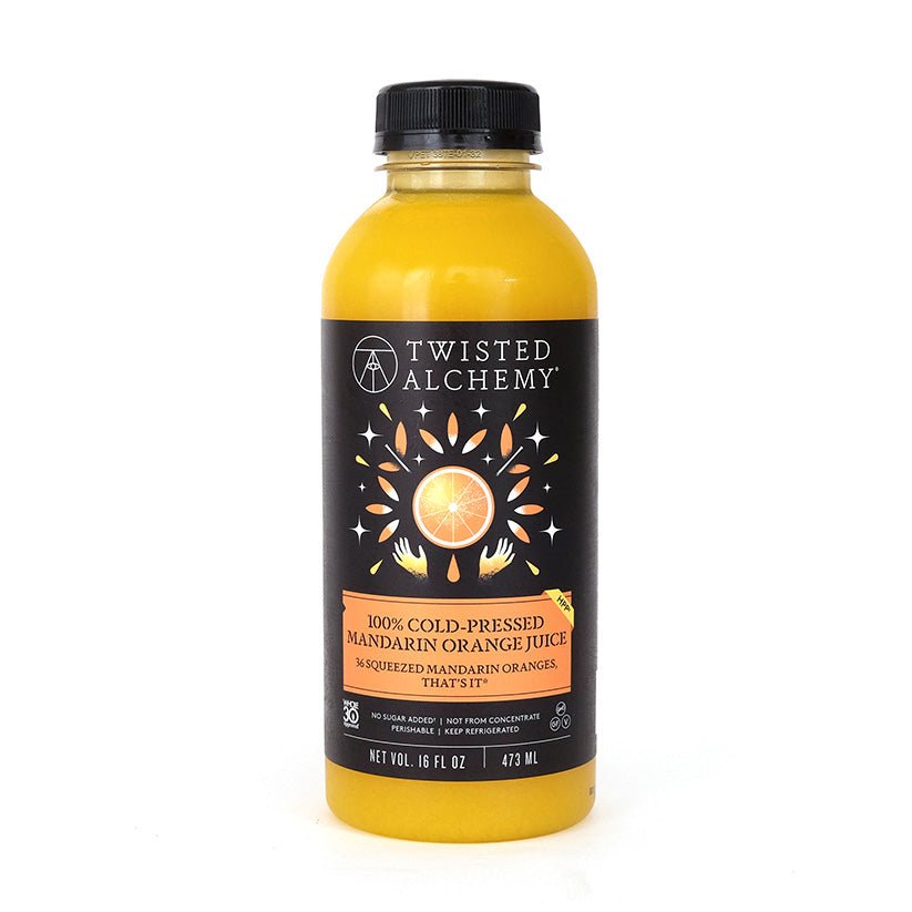 16oz 100% COLD PRESSED MANDARIN JUICE - Twisted Alchemy