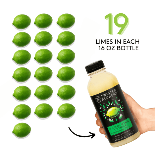 16oz 100% PERSIAN LIME JUICE COLD PRESSED - Twisted Alchemy
