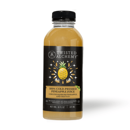 16oz 100% PINEAPPLE JUICE COLD PRESSED - Twisted Alchemy