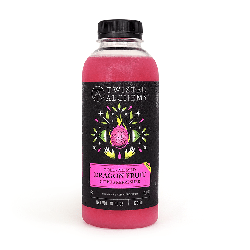 16oz DRAGON FRUIT CITRUS REFRESHER COLD PRESSED - Twisted Alchemy