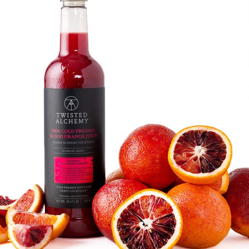 6 BOTTLES - 100% BLOOD ORANGE JUICE FRESH COLD PRESSED - Twisted Alchemy