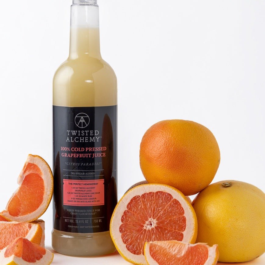 6 BOTTLES - 100% GRAPEFRUIT JUICE FRESH COLD PRESSED - Twisted Alchemy