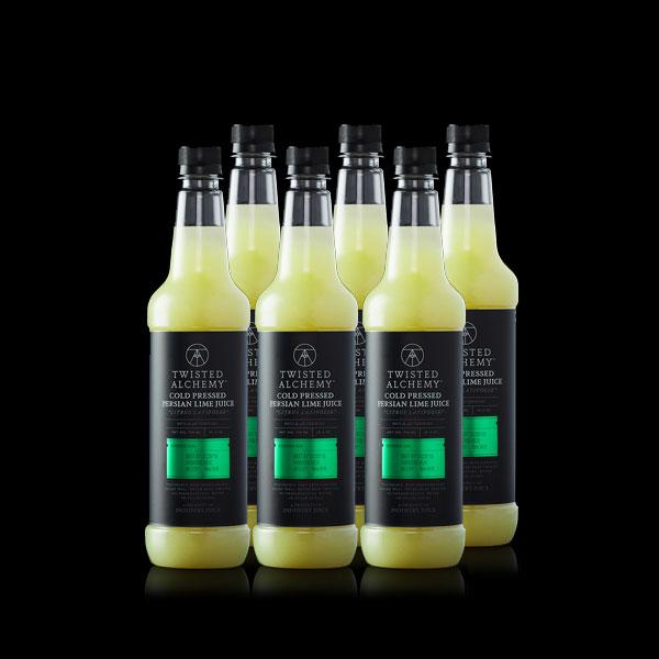 6 BOTTLES - 100% HAND SQUEEZED PERSIAN LIME JUICE FRESH COLD PRESSED - Twisted Alchemy