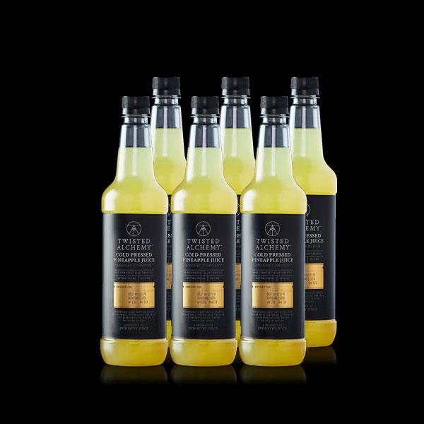 6 BOTTLES - 100% PINEAPPLE JUICE FRESH COLD PRESSED - Twisted Alchemy