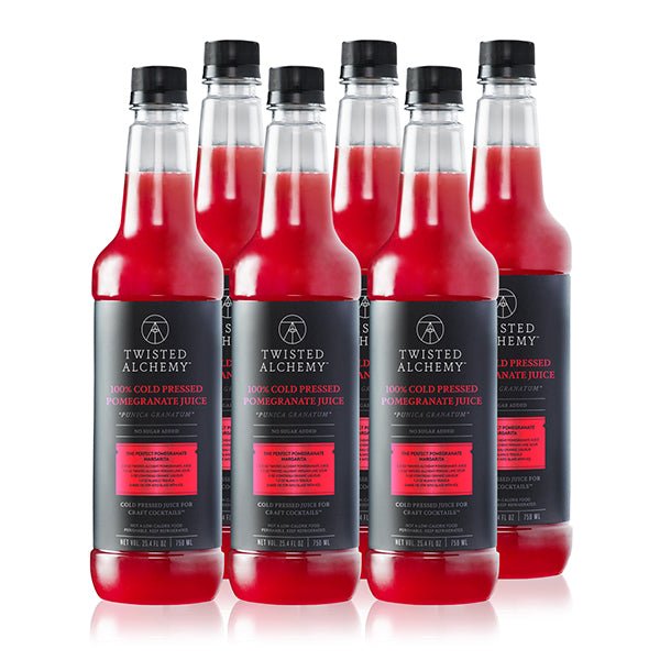 6 BOTTLES - 100% POMEGRANATE JUICE FRESH COLD PRESSED - Twisted Alchemy