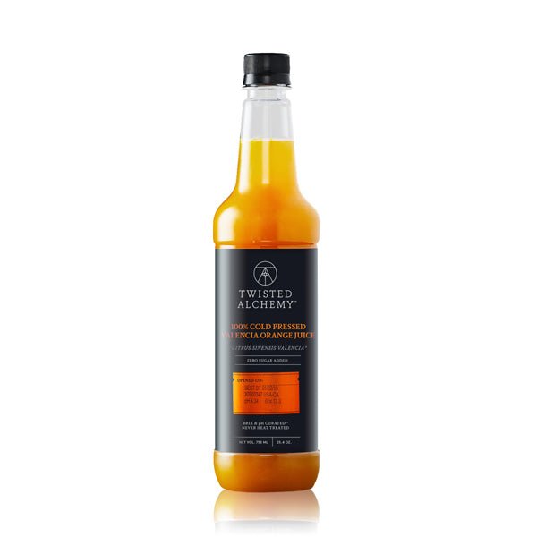6 BOTTLES - 100% VALENCIA ORANGE JUICE FRESH COLD PRESSED - Twisted Alchemy