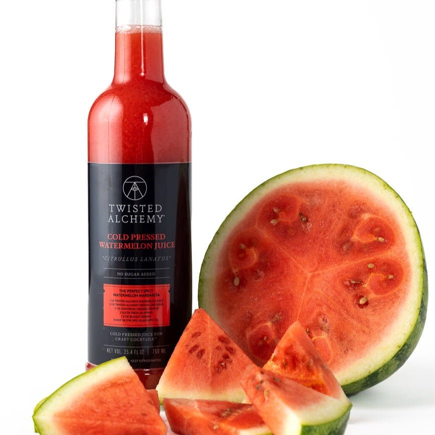 6 BOTTLES - WATERMELON JUICE FRESH COLD PRESSED - Twisted Alchemy