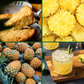 Collage of pineapple-themed images including bread, pineapple slices, and a cocktail.