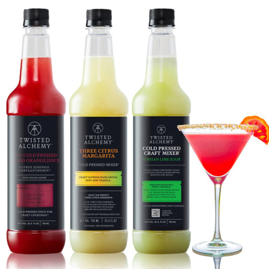 DELUXE BLOOD ORANGE MARGARITA KIT - makes about 30 margaritas - Twisted Alchemy