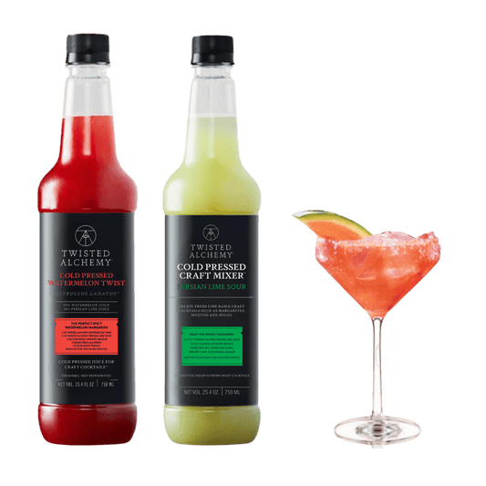 THE WATERMELON MARGARITA KIT - makes about 20 margaritas - Twisted Alchemy
